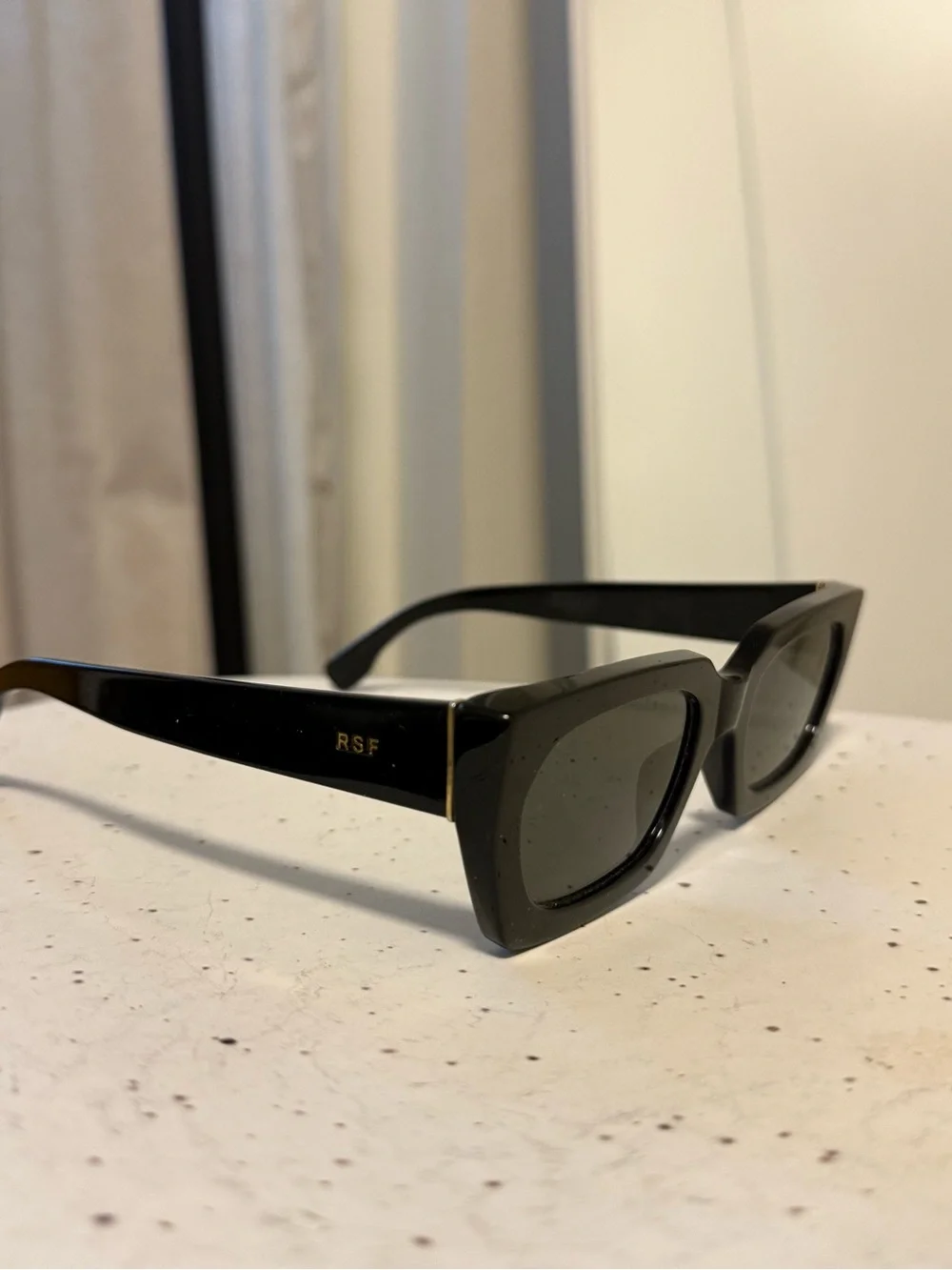 RETROSUPERFUTURE Black Rectangular Men’s Sunglasses